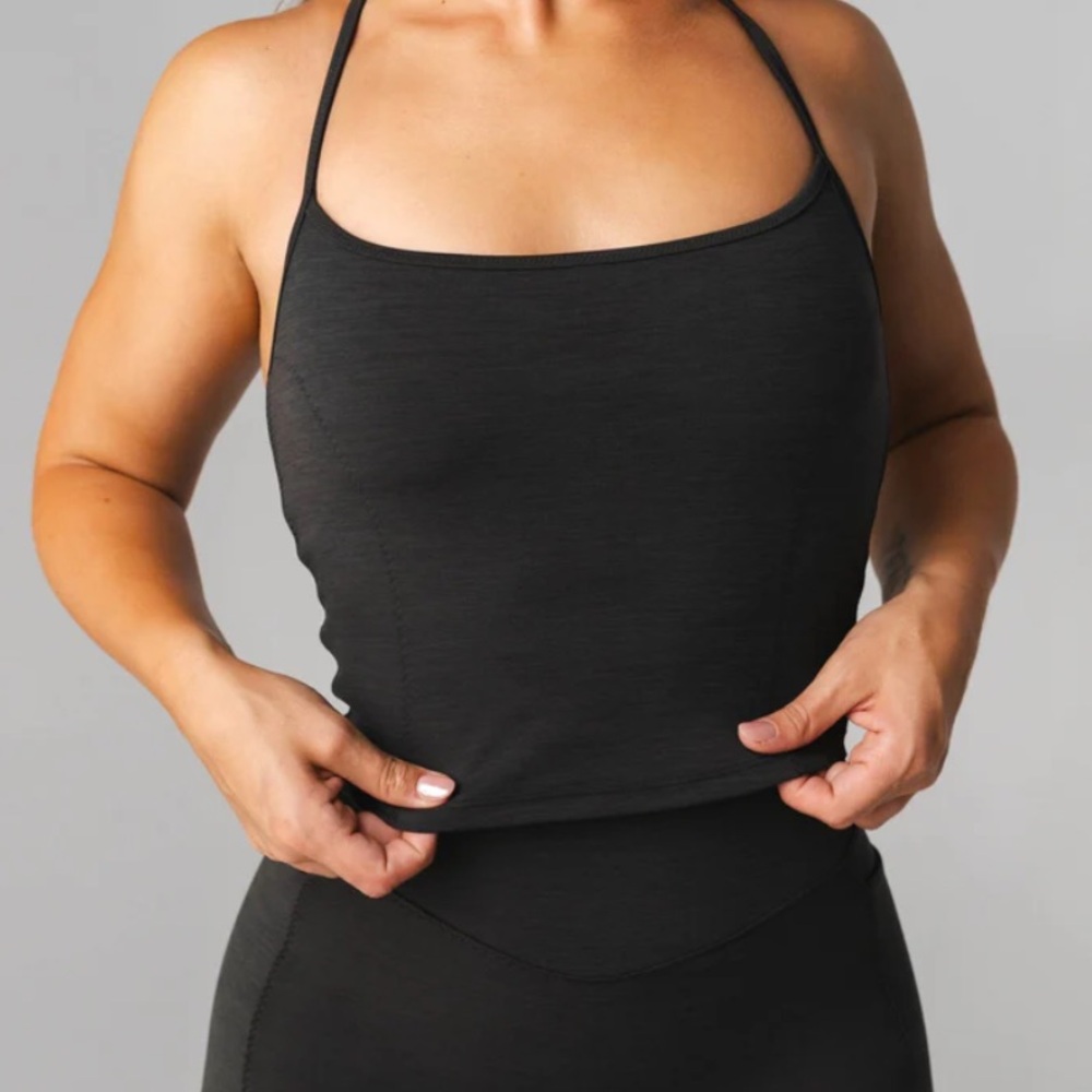 Vitality Daydream Stitch Racer Tank - Midnight Marl